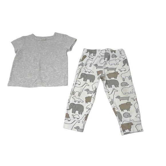 Baby Girl's - 3 Outfits - 3‎ Leggings, 2 Shirts, and 1 Body Suit - Size 12 Month - Picture 6 of 8